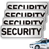 Skyygemm 4 Pcs Security Car Magnetic Signs Reflective Security Heavy