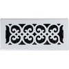 Decor Grates FSH610-WH Scroll Floor Register, 6-Inch by 10-Inch, White