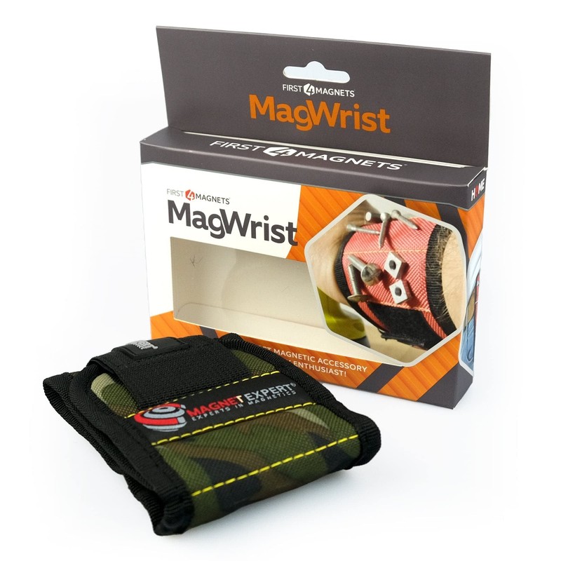 MagWrist Camoflauge Magnetic Wristband for Screws, Nails, Drill Bits -