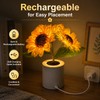 Sunflower LED Night Light with Rechargeable Design – Decorative Flower