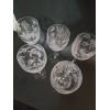 IncisoArt Hand Etched Italian Crystal Goblet Sandblasted Wine Glass 11.5oz