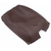 Kar Designers Real Leather Brown Center Console Lid Cover Fit