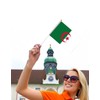 25 Packs Small Algeria Flags on Handheld Stick，Miniature Algerian Flag