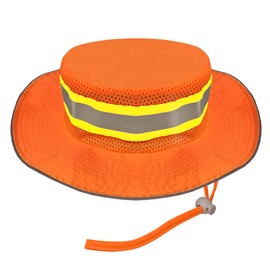 JORESTECH Safety Boonie Hat Reflective High Visibility Orange (One Size Fits All)