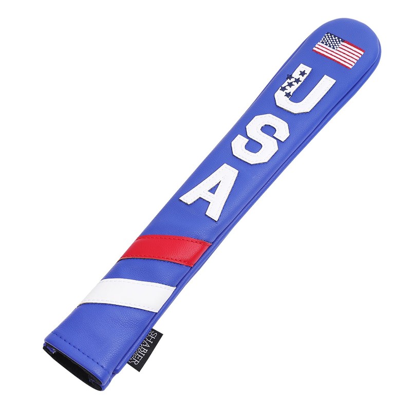 SHABIER PU Leather Waterproof Golf Alignment Stick Cover Club Protector