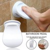 Shower Shelf for Shaving | Plastic Footrest with Non-Slip Suction