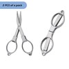 firiKer firiKer Home Office Travel Folding Scissors, Stainless Steel Telescopic