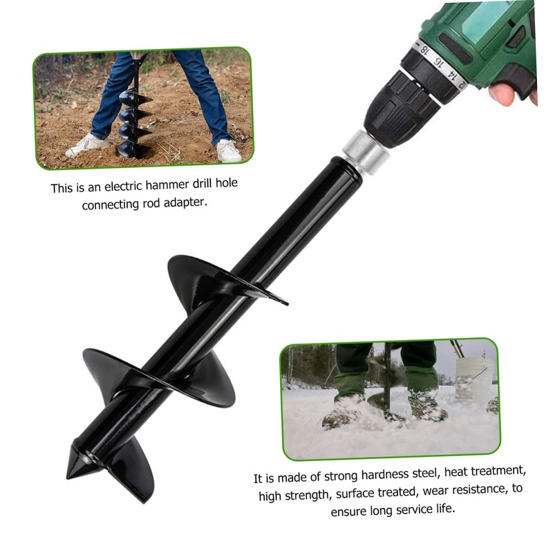 Tofficu Earth Auger Adapter Drill Bit Converter for Hammer Drill