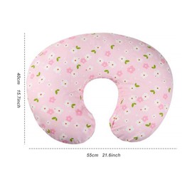 Uposao Baby Nursing Pillow Cover, Newborn U-Shaped Breastfeeding Pillowcase Cushion Cover Stretchy Replaceable for Infant Newborn Feeding Baby Boy and Girl,55x40CM