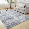 Andency 8x10 Shag Area Rug for Living Room, Tie-Dyed Light