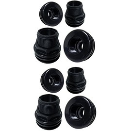8 Pack - 3/4" Threaded X Threaded Bulkhead (AM BRAND)