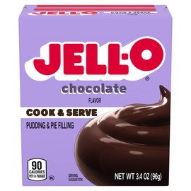 JELLO Chocolate Pie Filling Mix (3.4oz Boxes, Pack of 6)