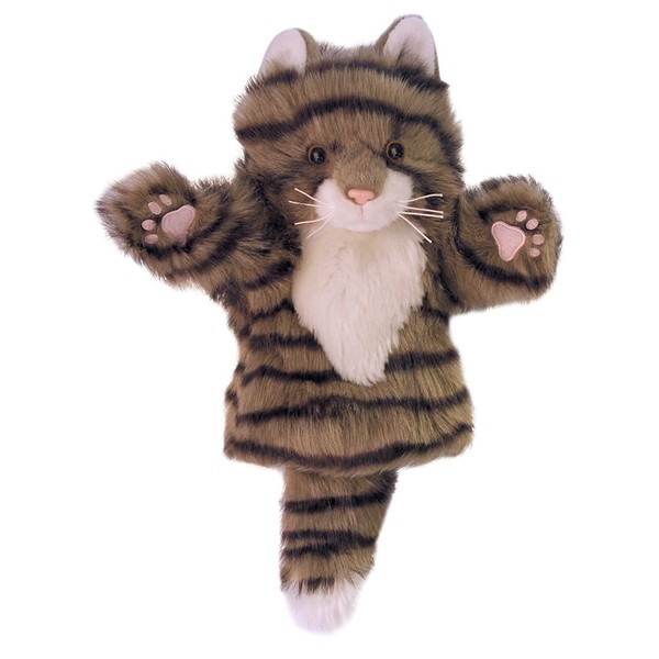 The Puppet Company CarPets Tabby Cat Hand Puppet, 10 inches