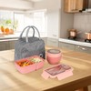 Esilihom Lunch Box Adults, Leakproof Bento Box Set with Lunch