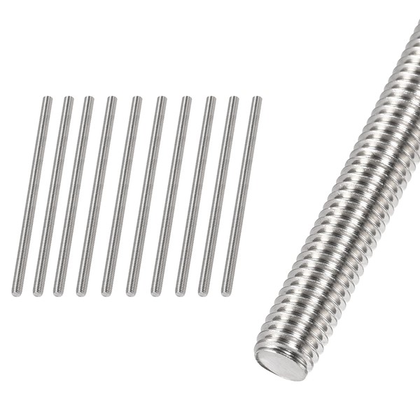 HiPicco M3 x 100mm Fully Threaded Rod & Studs, 304