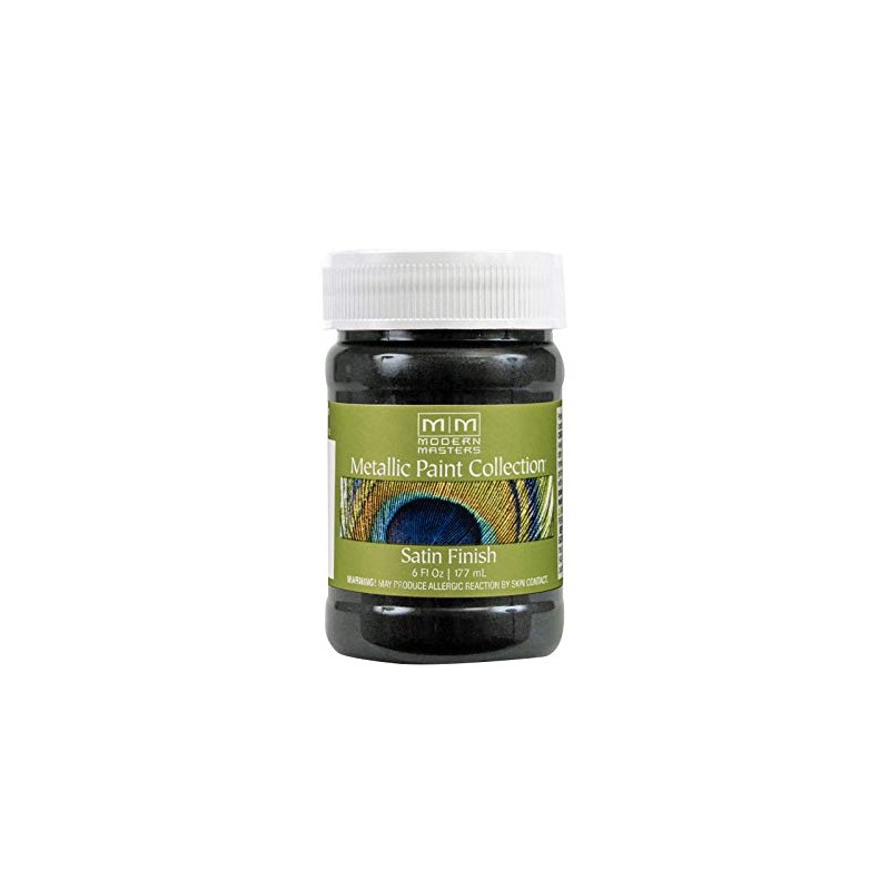 6 oz Modern Masters ME700 Black Pearl Metallic Paint Collection,