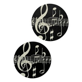 Mugmats Black Music Note