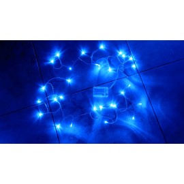FT NEW - 10 Packs Of 9 Ft - 30 LED Blue LED String Lights (Battery Powered)