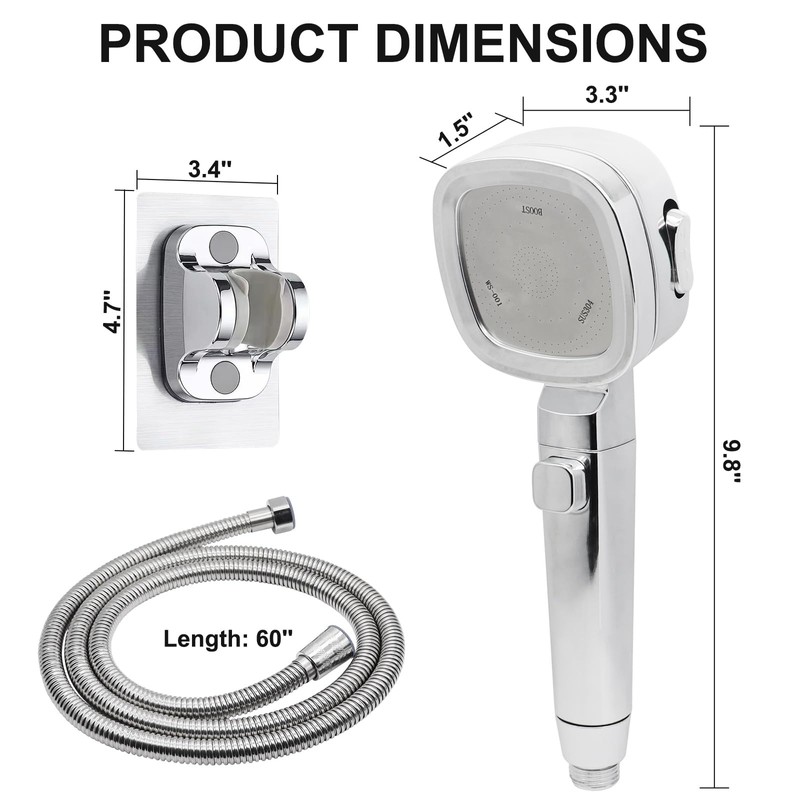 Rv Shower Head with 60" Hose and On Off Switch,