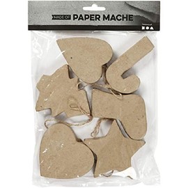 Creativ 100263 Christmas Ornaments, Brown, 7/8 cm