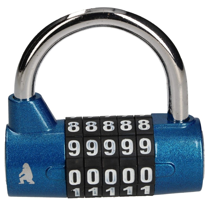 KOTARBAU® Combination Shackle Lock 65 mm Round 5-Digit Combination Lock