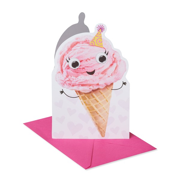 American Greetings Birthday Card for Niece (Smiling Ice Cream Cone)