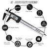 Simhevn Electronic Digital Calipers, inch and Millimeter Conversion,LCD Screen displays