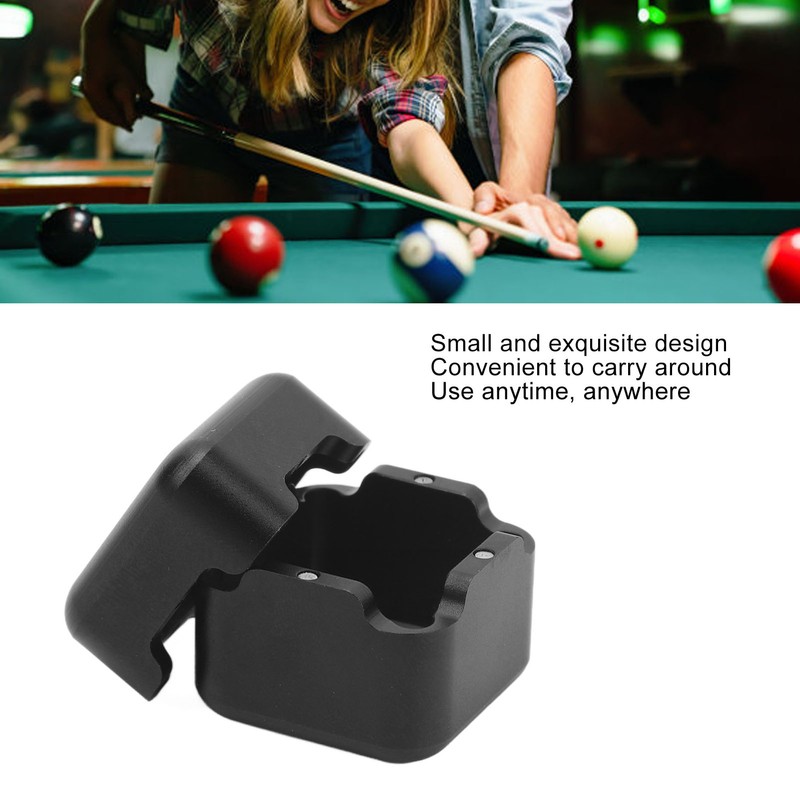 Aluminum R6 Billiard Chalk Holder Magnetic Pool Cue Chalk Holder