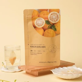 Jeju People Sell Partner Company Goheung Stevia Yuza Sweet Tea 49g 15 Tea Bags Yuza Tea Gift / 고흥 스테비아 유자스윗티 49g 15티백 유자차 선물