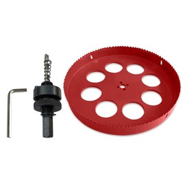 280mm Hole Saw, TUNEZ® M42 Bi-Metal Hole Cutter Set with Hexagon Arbor and Centring Metal Drill Bits Holesaw Kit for Wood Metal Plasterboard Iron Sheet Pipe Plastic 280 MM, 11-1/32"