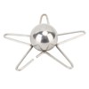 Coffee Cooling Tool with Reusable Metal Ice Sphere Stainless Steel