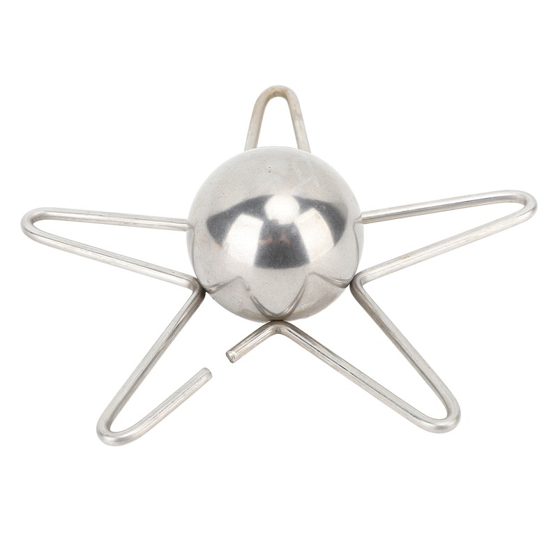 Coffee Cooling Tool with Reusable Metal Ice Sphere Stainless Steel