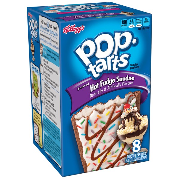 Pop-Tarts Toaster Pastries, Frosted Hot Fudge Sundae, 13.5-Ounce Boxes (Pack of 12)