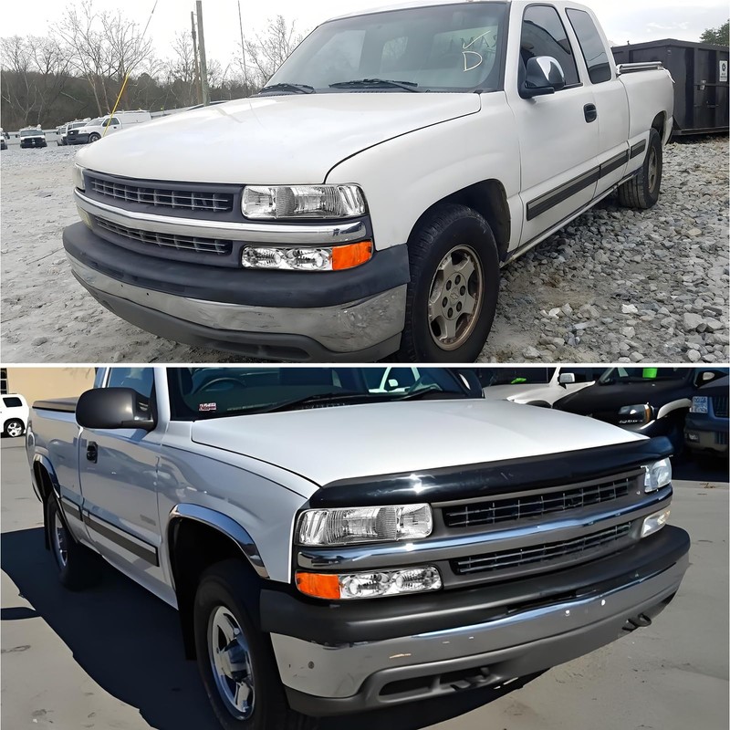 TopAutoGear for 2002 Silverado Headlight Assembly Compatible with 1999 2000