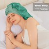 Silk Satin Bonnet for Sleeping, Sleep Cap with Elastic Tie,
