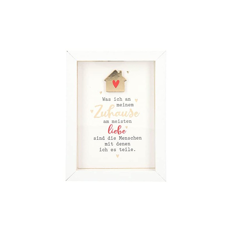 Depesche 11626-003 Photo Frame with Compliment, Small Decorative Frame with