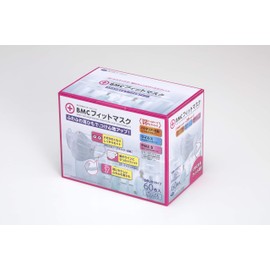 BMC Fit Masks Disposable Surgical Masks for Women & Juniors Sizes, 60 Count