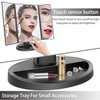 deweisn Tabletop Mount Trifold Lighted Vanity Mirror with 21 LED