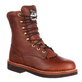 Georgia Boot G7014 Mens 8' F&R Lacer, Barracuda Walnut, 11 Wide