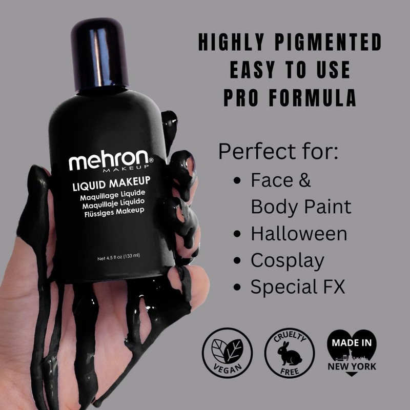 Mehron Makeup Liquid Makeup | Face Paint and Body Paint