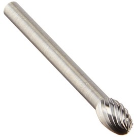 SGS Tool Company 15753 SM-51 Double Cut Carbide Bur 1/4 Diameter 1/8 Shank Diameter