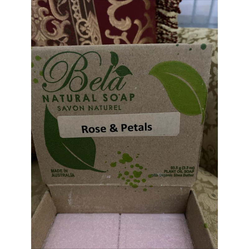 Bela Rose & Petals Parfum Natural Organic Plant-Based Bar Soap