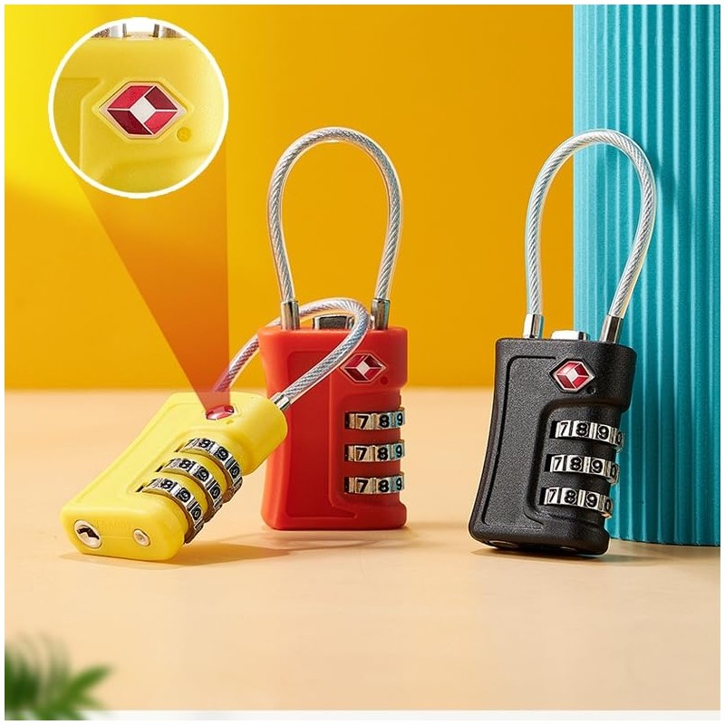 TSA Suitcase Lock, TSA Lock Suitcase with Additional Luggage Tag,