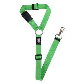 Hoof n Paw Dog Headrest Car Seat Belt - Adjustable Length Fit Both Large & Small Dogs - Universal Design Fit All Car Headrest - Strong Nylon Webbing - 10 Colours (Light Green)