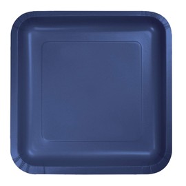 Club Pack of 180 Navy Blue Disposable Paper Party Banquet Dinner Plates 9"
