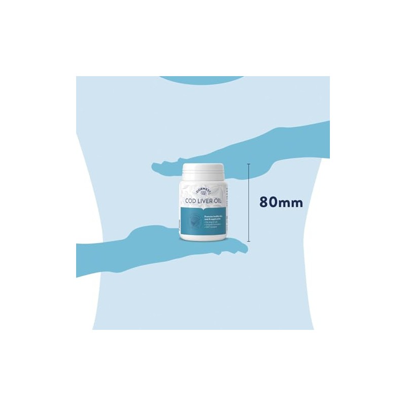 Dorwest Herbs Cod Liver Oil Capsules for Dogs and Cats