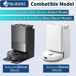 Bluearks 26Pcs Replacement Parts for Roborock Qrevo【Not for Qrevo S/Qrevo Pro/Qrevo Plus】Qrevo Vacuum Cleaner Accessories Kit,2 Main Brush 4 Hepa Filters 6 Mop Pads 6 Side Brush 6 Vacuum Bags