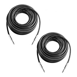 Yoico 25 Feet Professional Speaker Cables, Pair 25 ft 12 Gauge 1/4 Inch Male Audio Amplifier Connection Heavy Duty Cord Wire