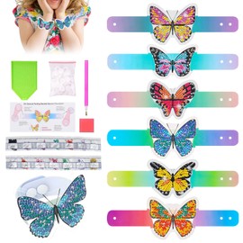 Gifts Girls 5 6 7 8 9 12 Years, DIY Diamond Painting Bracelets Set, Diamond Painting Children's Bracelets, Craft Set, Toy for Children, Teenagers, Girls, Birthday Gifts DIY