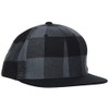 Flex fit Check Flannel Snapback Cap, Unisex, 6089RC, blk/Cha, One